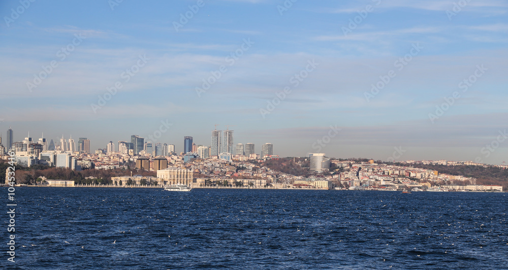 European side of Istanbul City in Turkey
