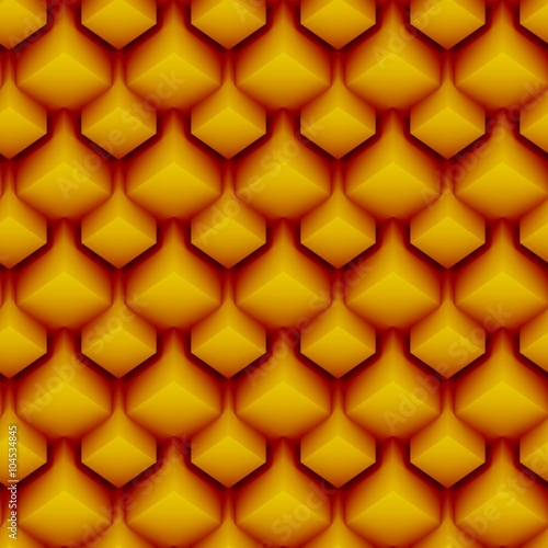 seamless nested orange cubes