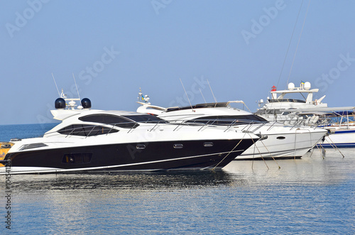 Motor yacht in jetty © Unkas Photo