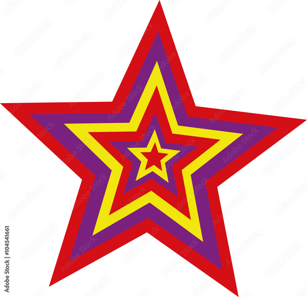 Psychedelic colorful Stars Psychedelic colorful Stars