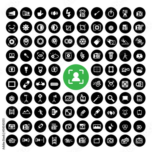 Photography icon set