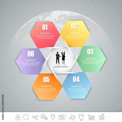Design infographic template. can be used for workflow layout, diagram © onmyvespa