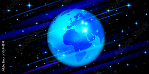 地球　宇宙　星　背景