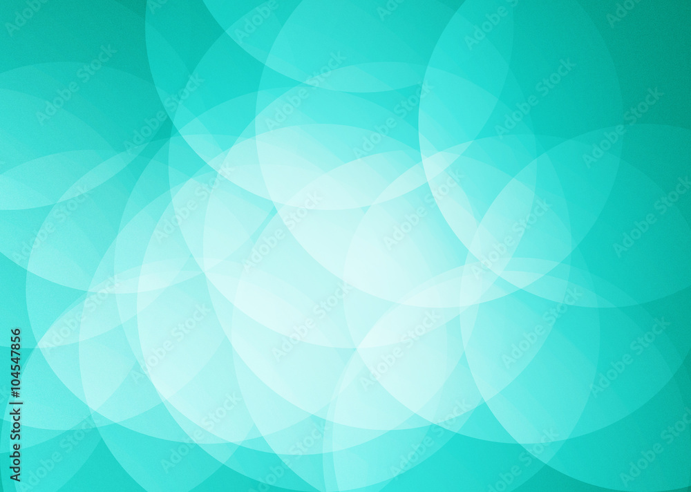 Obraz premium Blue Bright Circle Overlap abstract background