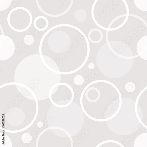 Seamless background with rings and circles