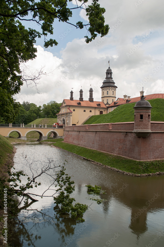 Nesvizh is a city in Belarus and location of the Nesvizh Castle.