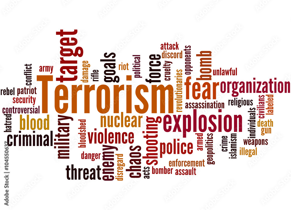 Terrorism, word cloud concept 9