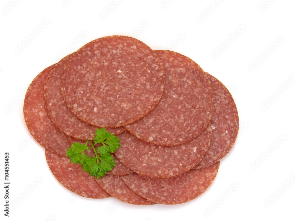 Salami in Scheiben Salami in Scheiben