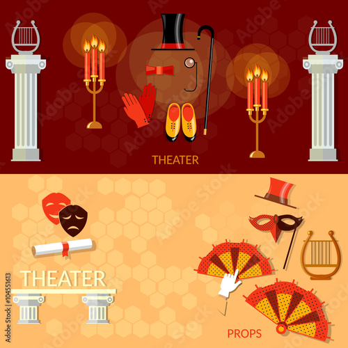 Theater entertainment and performance banner