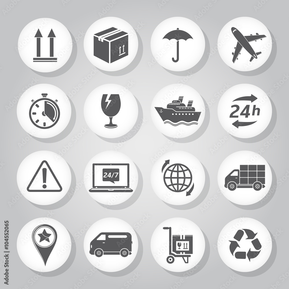Logistics icons