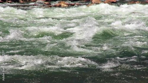 White water on the Colorado River in the Grand Canyon.