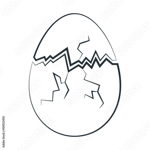 Wallpaper Mural Hand-drawn cracked easter egg Torontodigital.ca