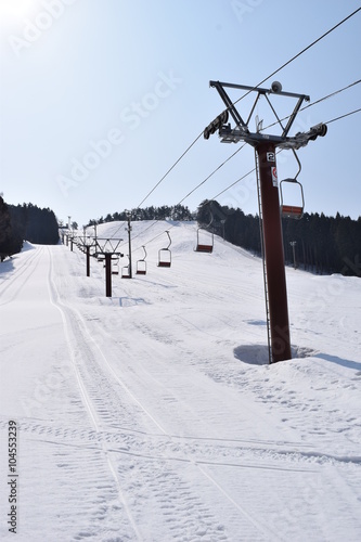 スキー場／山形県の庄内地方で、スキー場を撮影した写真です。