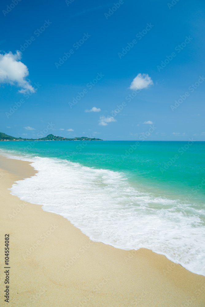 koh Samui beach and tropical sea