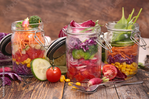 Fotografie mason jar salad