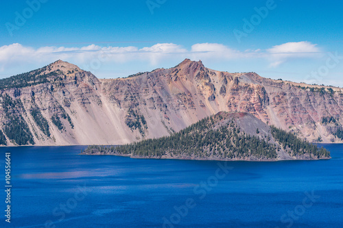 scenic view of crater lake national park on sunny day,Oregon,usa