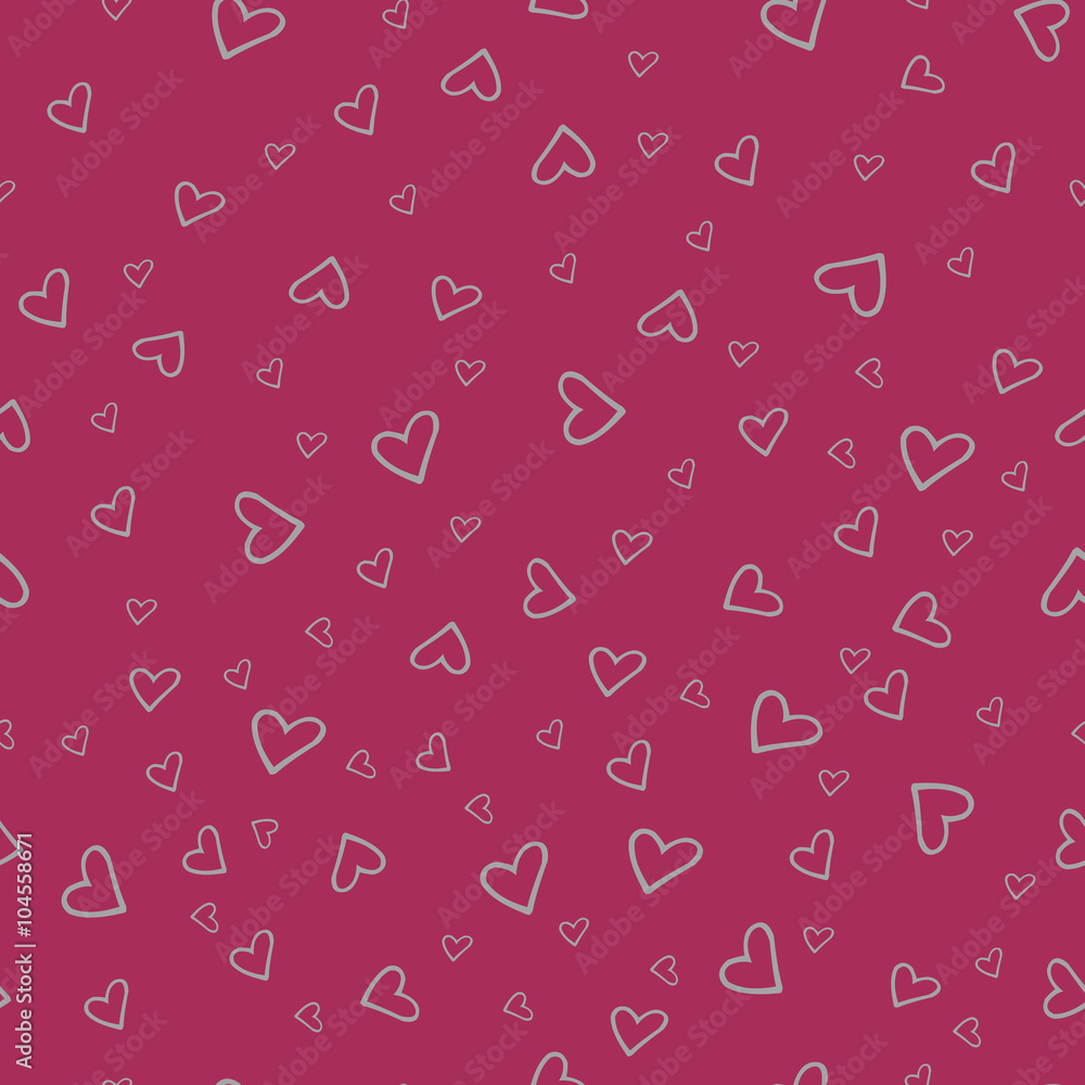 Seamless pattern with beautiful hearts Seamless pattern with beautiful hearts