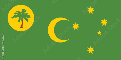 Standard Proportions for Cocos (Keeling) Islands Official Flag © aomvector