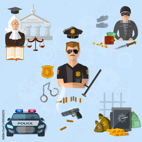 Law crime and punishment justice system police