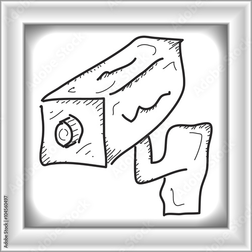 Simple doodle of a security camera