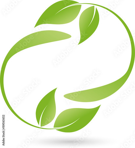 Blätter Logo, Bio, Pflanze, Heilpraktiker