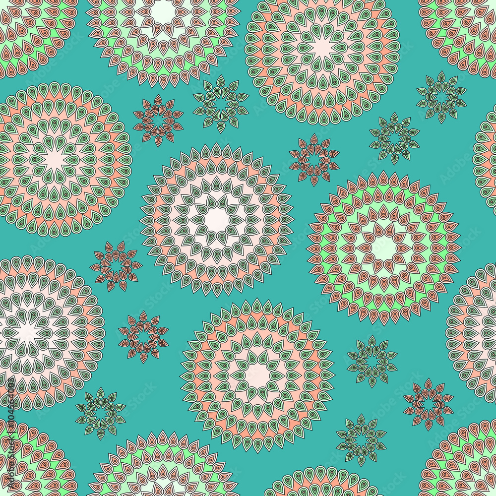 seamless pattern of fantasy flowers seamless pattern of fantasy flowers