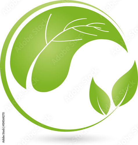 Blätter, Pflanze Logo, Bio, Heilpraktiker