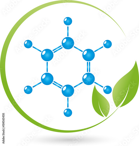 Molekül und Pflanze Logo, Wissenschaft, Chemie