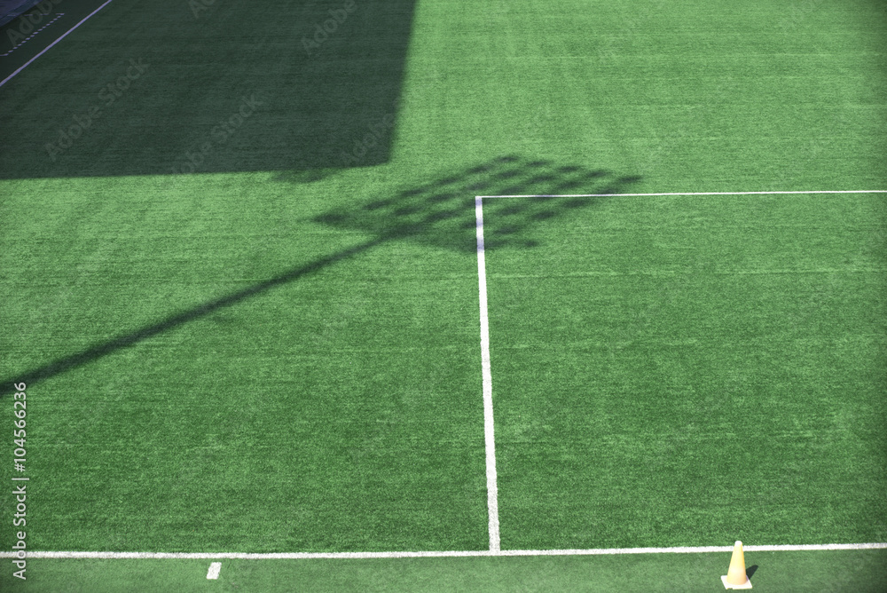 Fototapeta premium Turf football field lighting