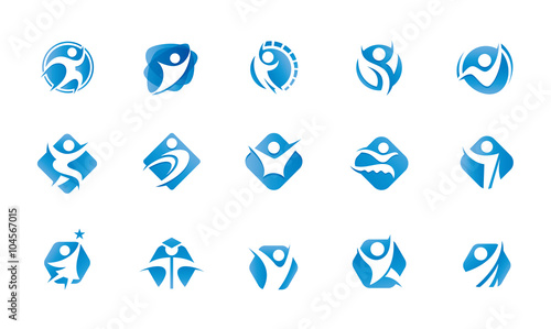 People Logo Design Set