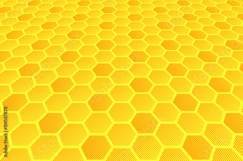 Honeycomb pattern. Hexagons texture.