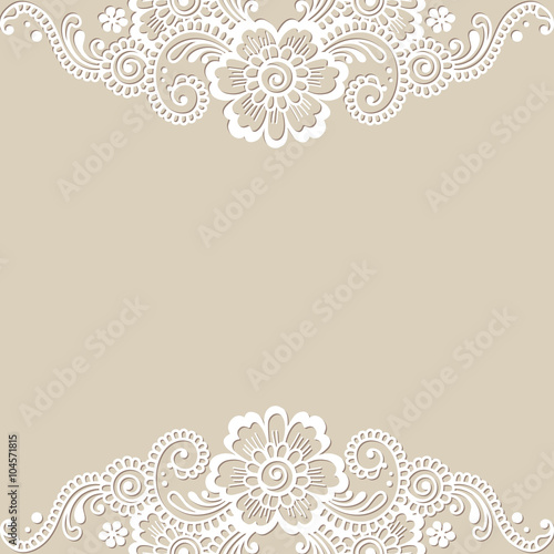 Flower vector ornament corner