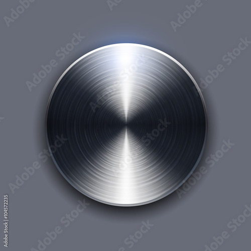Button brushed metal texture