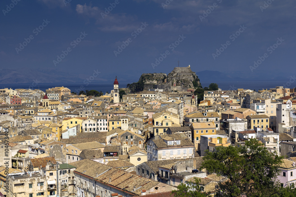 Blick von der Neuen Festung auf, Kerkira, Korfu