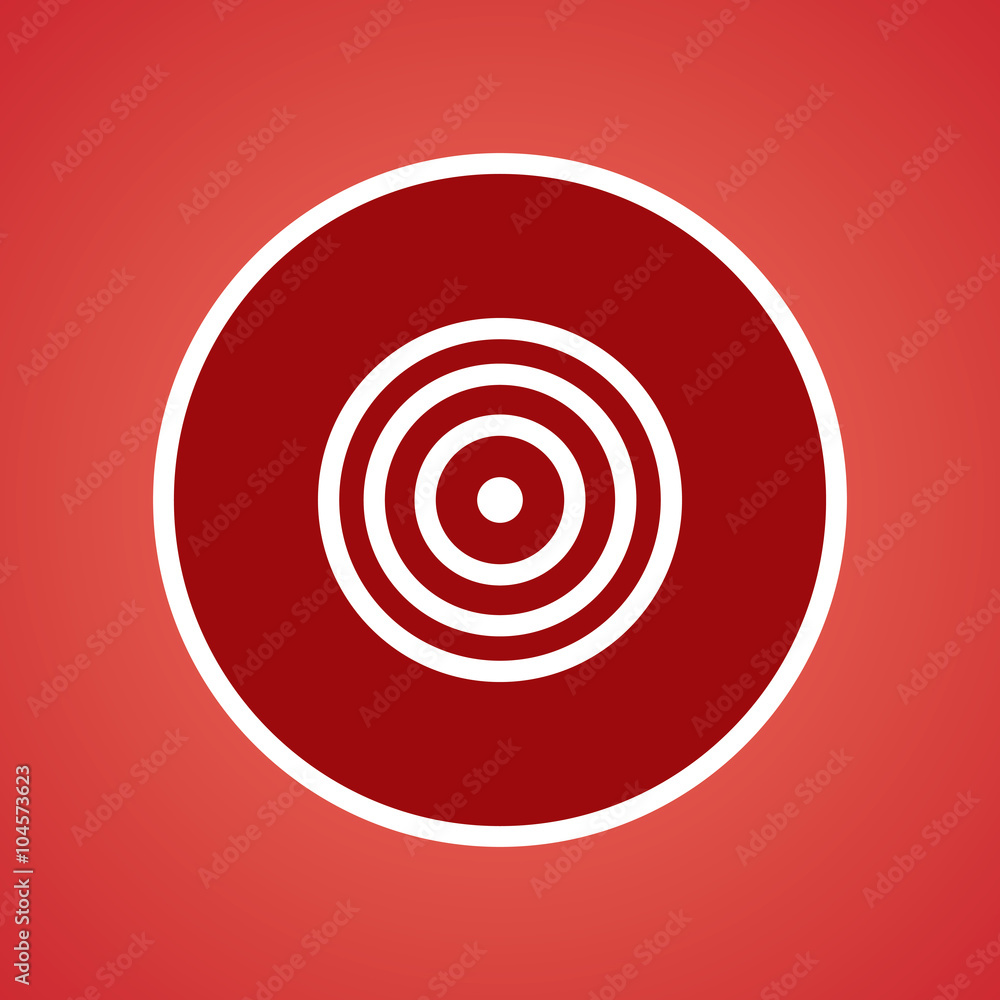 Target Or Bulls Eye Icon Target Or Bulls Eye Icon