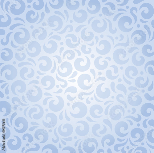 Blue seamless vector retro pattern invitation design