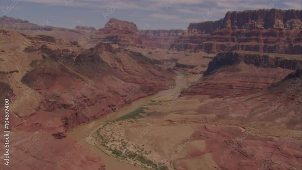 Aerial over the Colorado River in the Grand Canyon. Aerial over the Colorado River in the Grand Canyon.