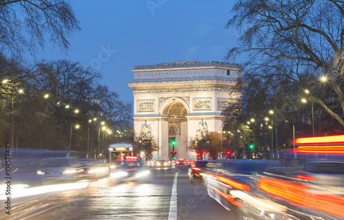The Triumphal Arch, Paris, France.