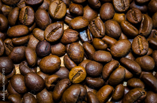 Brown coffee beans background