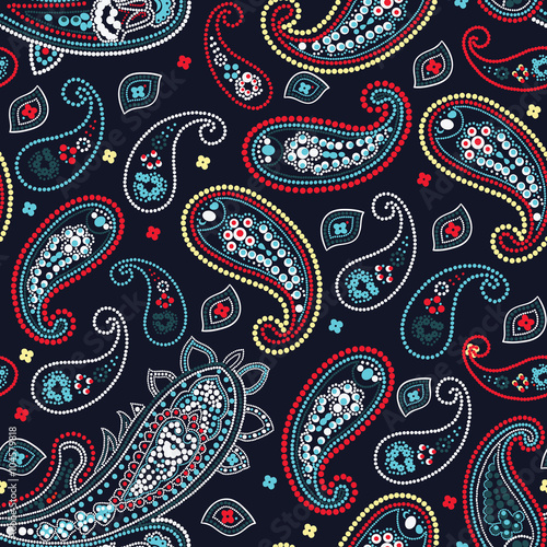 Paisley seamless pattern. Vector illustration