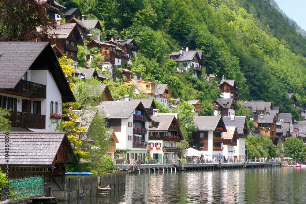 Austrian lakeside village of Hallstatt, a UNESCO World Heritage Site