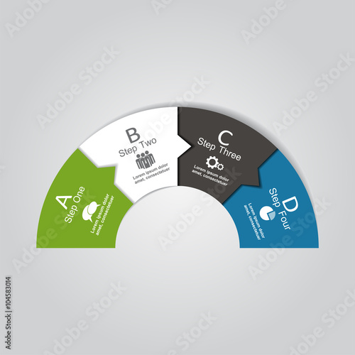 Infographic report template. Vector illustration.