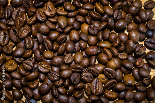 Brown coffee beans background