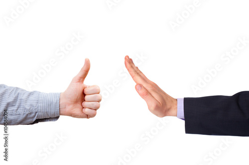 Slika na platnu failure from success. Gestures