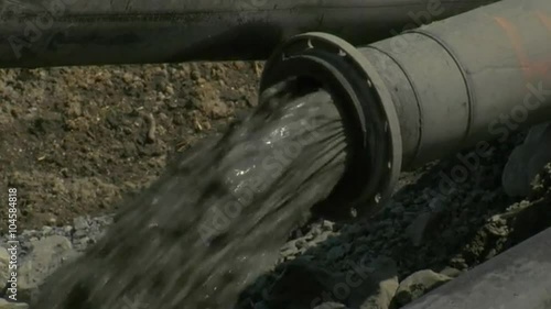 Sludge is dredged from a polluted river following the 2008 Kingston Ash slurry spill environmental disaster in Tennessee.