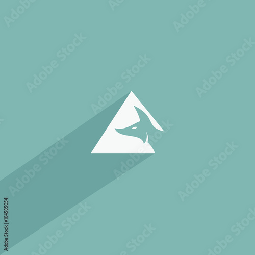 Fotografi Arctic fox symbol