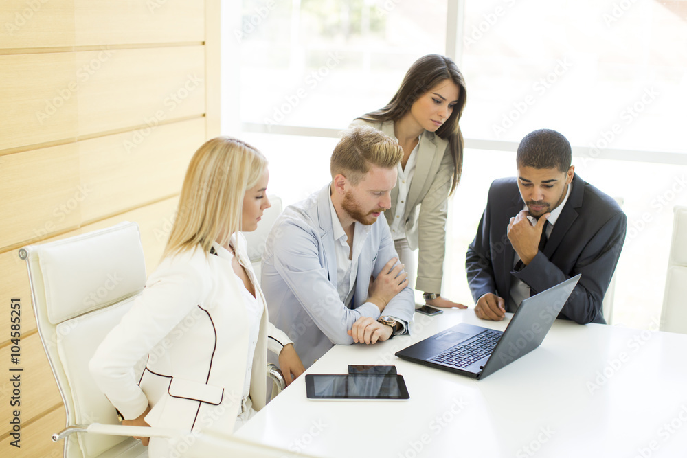 Young multiracial people in the office