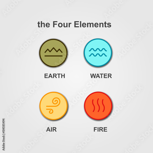Set of 4 vector elements