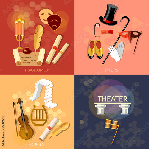 Theatre flat theater set musical operetta