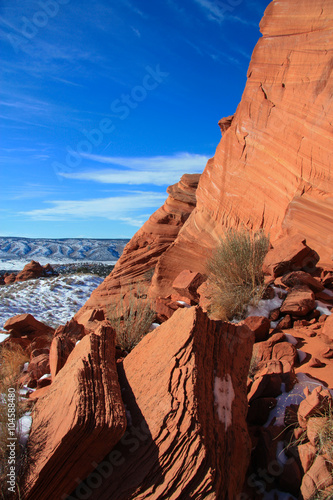 Winters day in the desert 